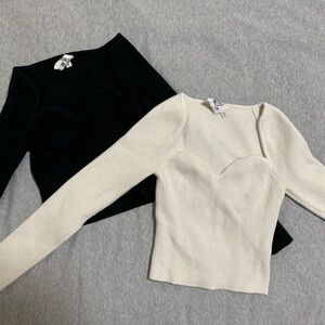 Princess Polly Alima Top (Black & White) Bundle